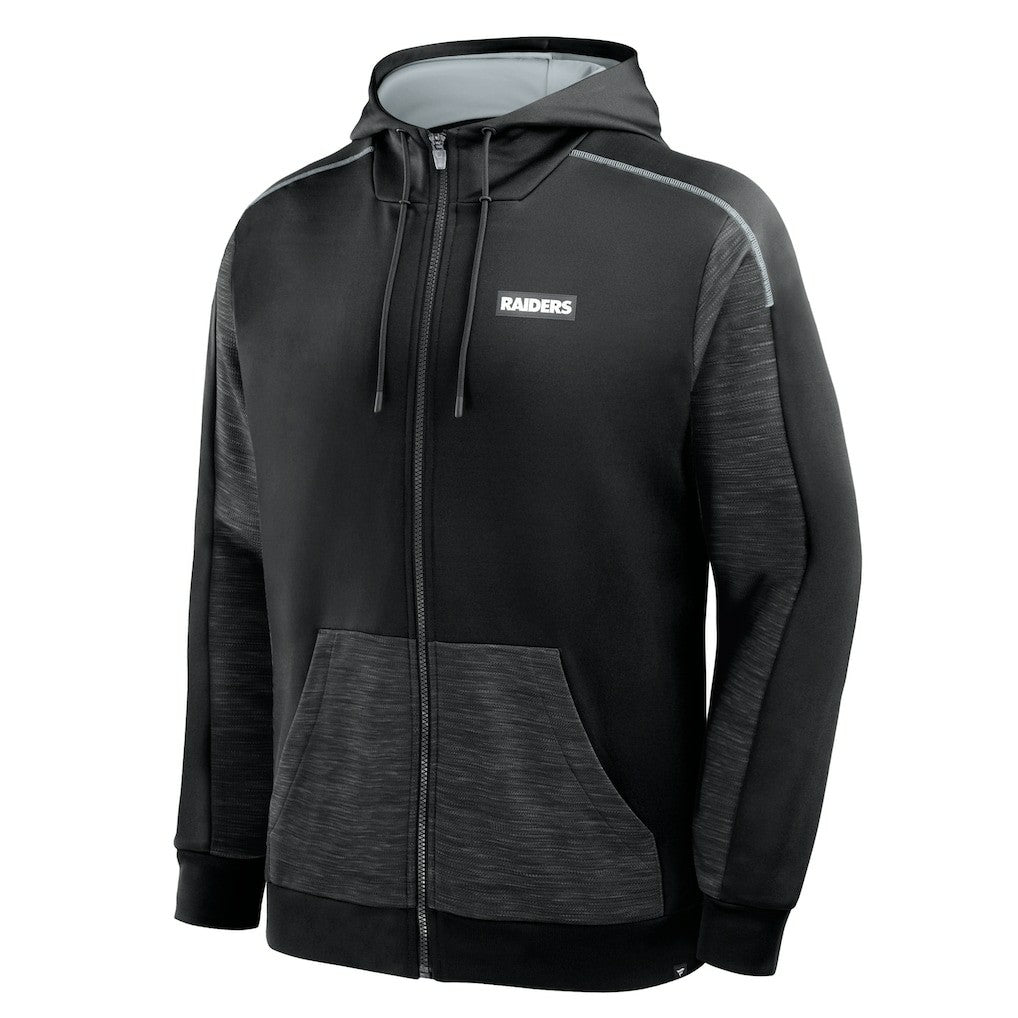 Las Vegas Raiders Checkdown Pass Full-Zip Hoodie Black - Fanatics