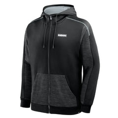 Las Vegas Raiders Checkdown Pass Full-Zip Hoodie Black - Fanatics