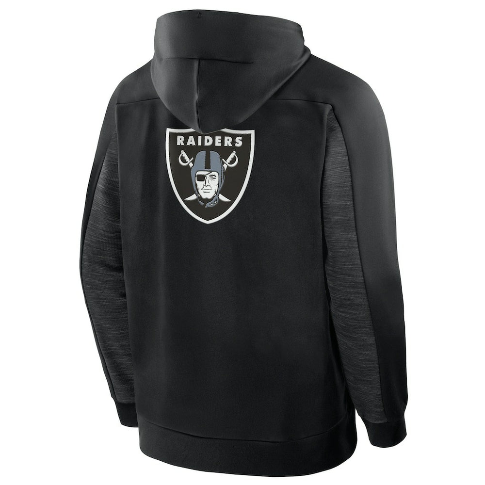 Las Vegas Raiders Checkdown Pass Full-Zip Hoodie Black - Fanatics