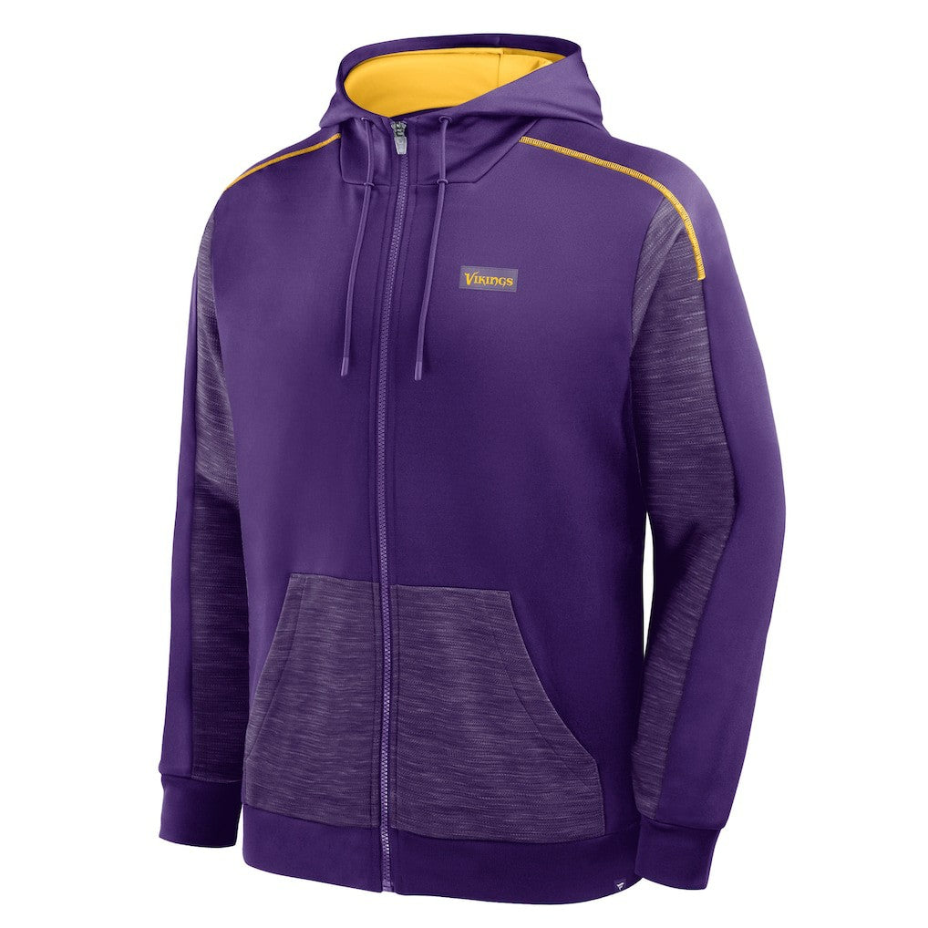 Minnesota Vikings Checkdown Pass Full-Zip Hoodie Purple - Fanatics