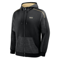 New Orleans Saints Checkdown Pass Full-Zip Hoodie Black - Fanatics