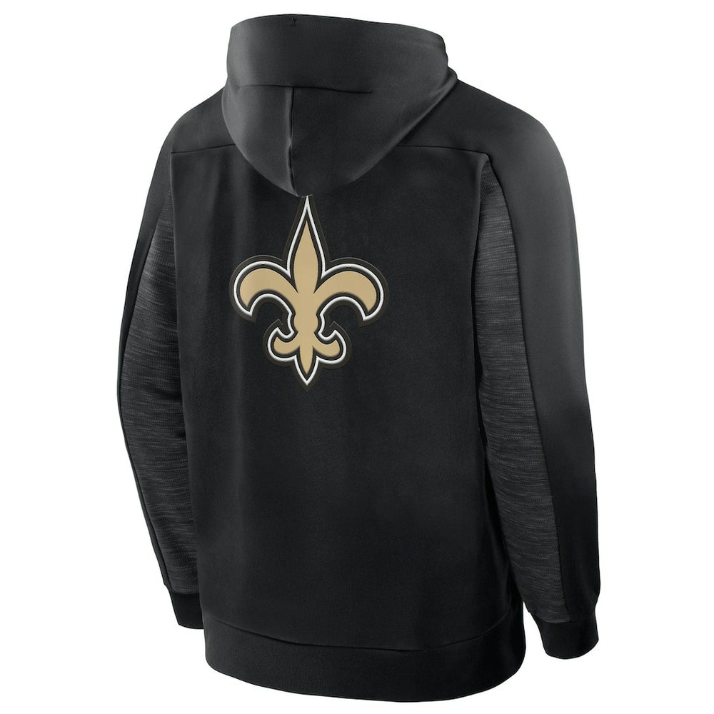 New Orleans Saints Checkdown Pass Full-Zip Hoodie Black - Fanatics