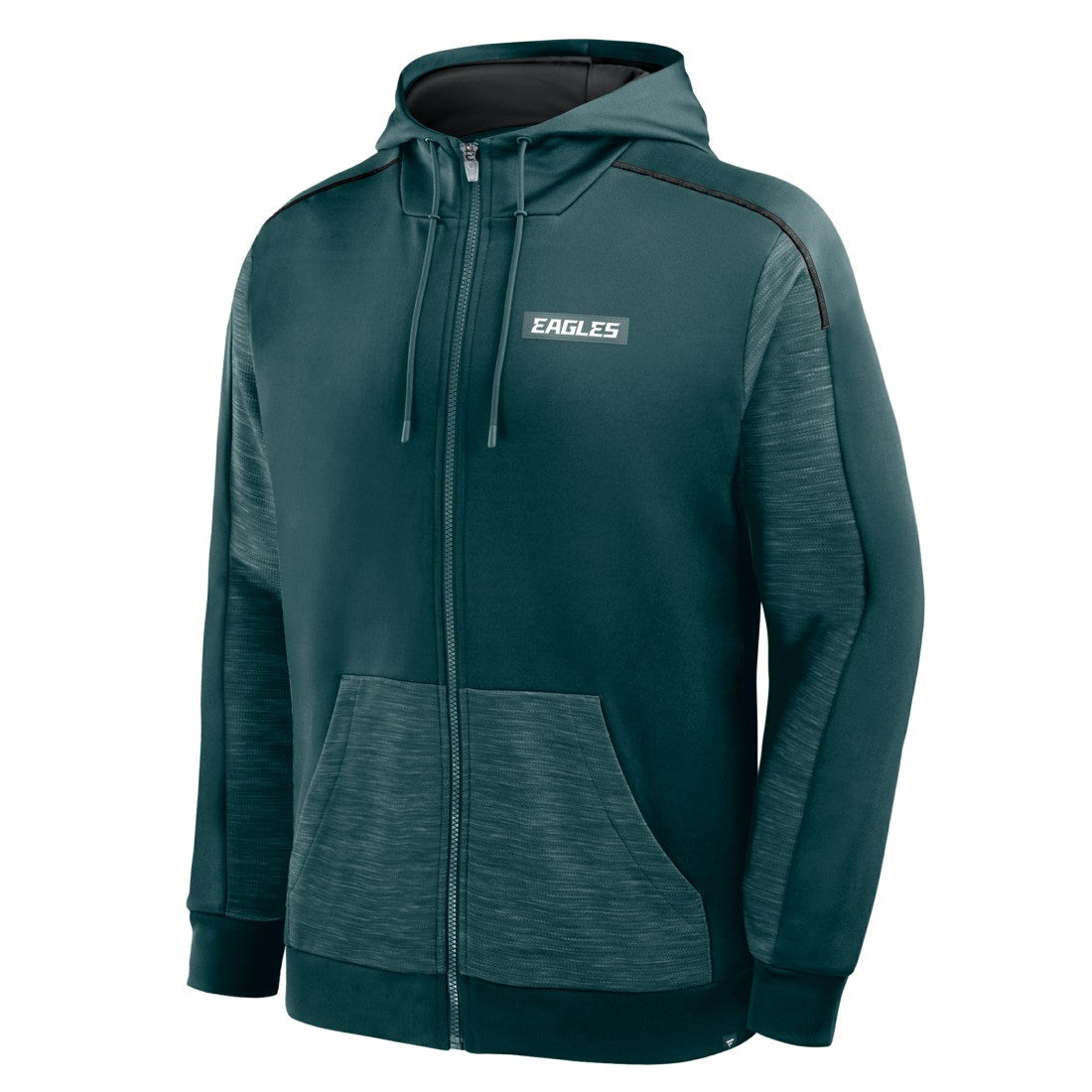 Philadelphia Eagles Checkdown Pass Full-Zip Hoodie Midnight Green - Fanatics