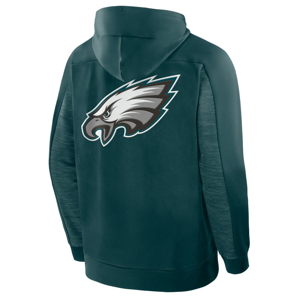 Philadelphia Eagles Checkdown Pass Full-Zip Hoodie Midnight Green - Fanatics
