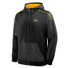 Pittsburgh Steelers Checkdown Pass Full-Zip Hoodie Black - Fanatics