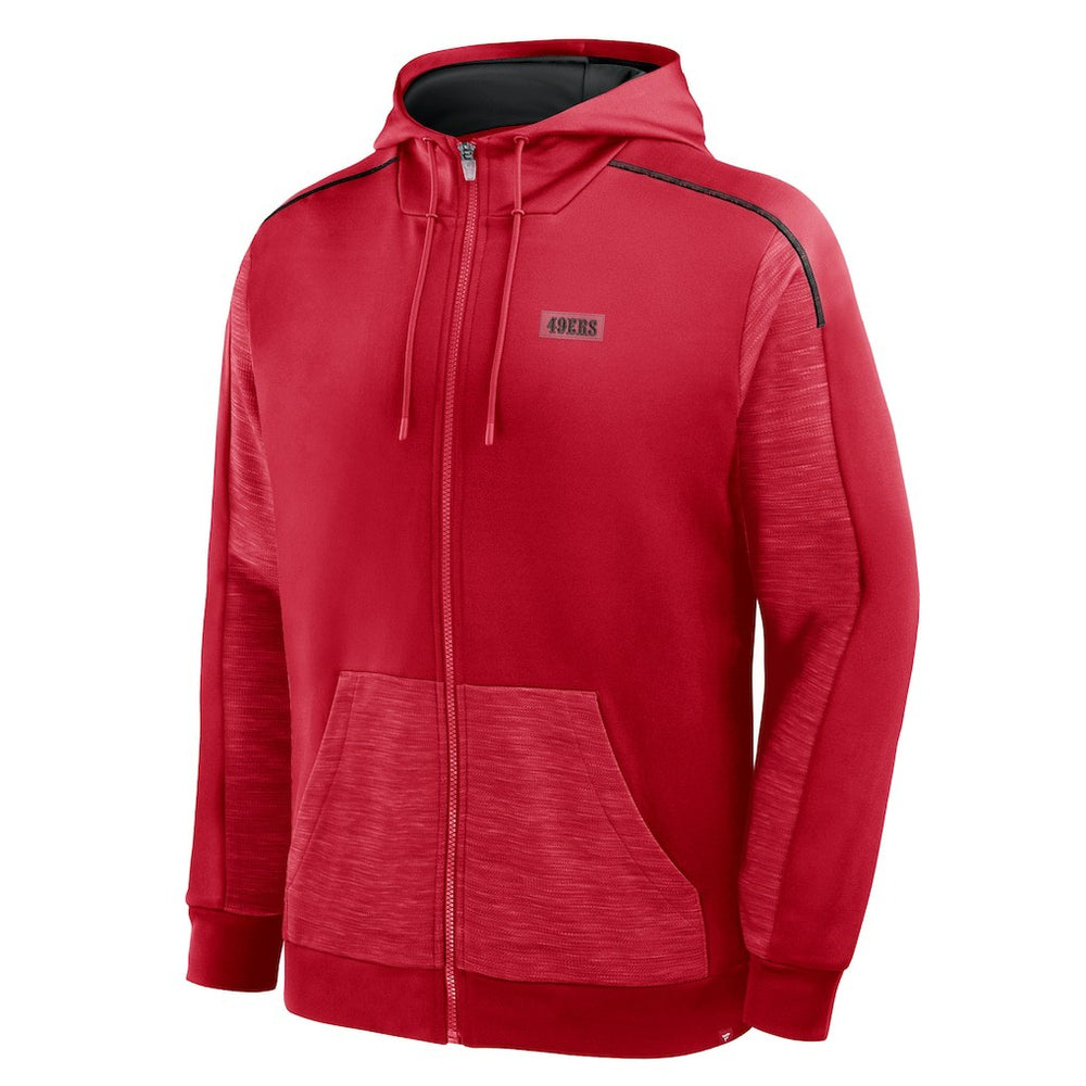 San Francisco 49ers Checkdown Pass Full-Zip Hoodie Scarlet - Fanatics