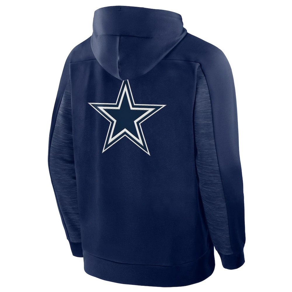 Dallas Cowboys Checkdown Pass Full-Zip Hoodie Navy - Fanatics