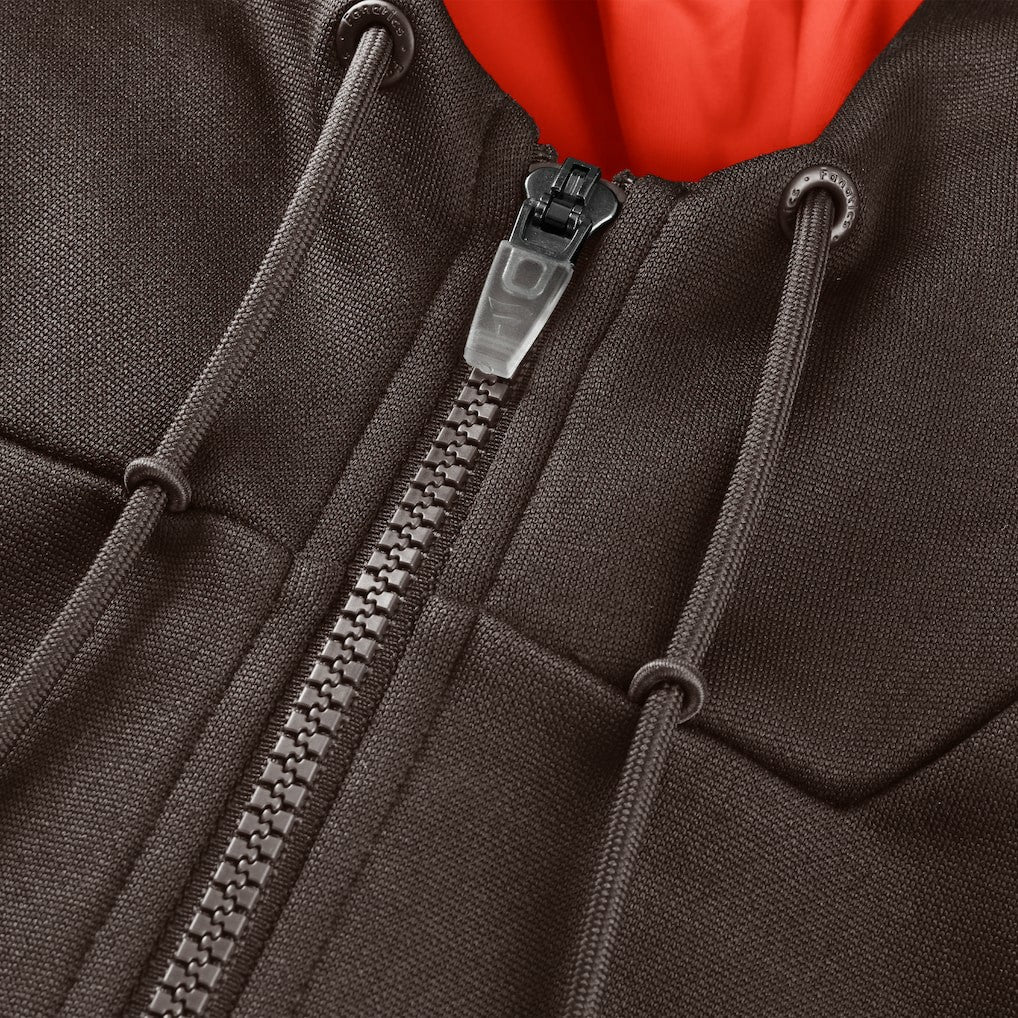 Cleveland Browns Checkdown Pass Full-Zip Hoodie Brown - Fanatics