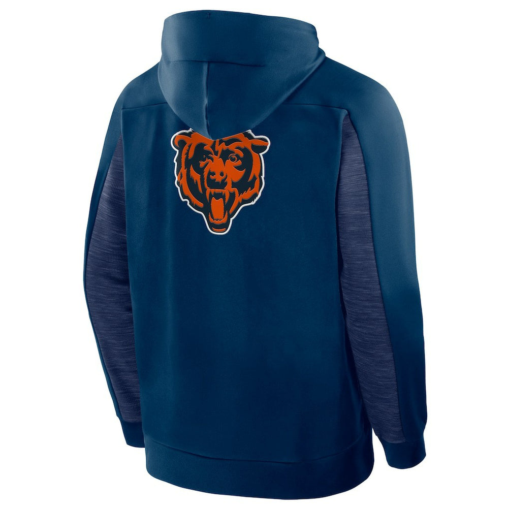 Chicago Bears Checkdown Pass Full-Zip Hoodie Navy - Fanatics