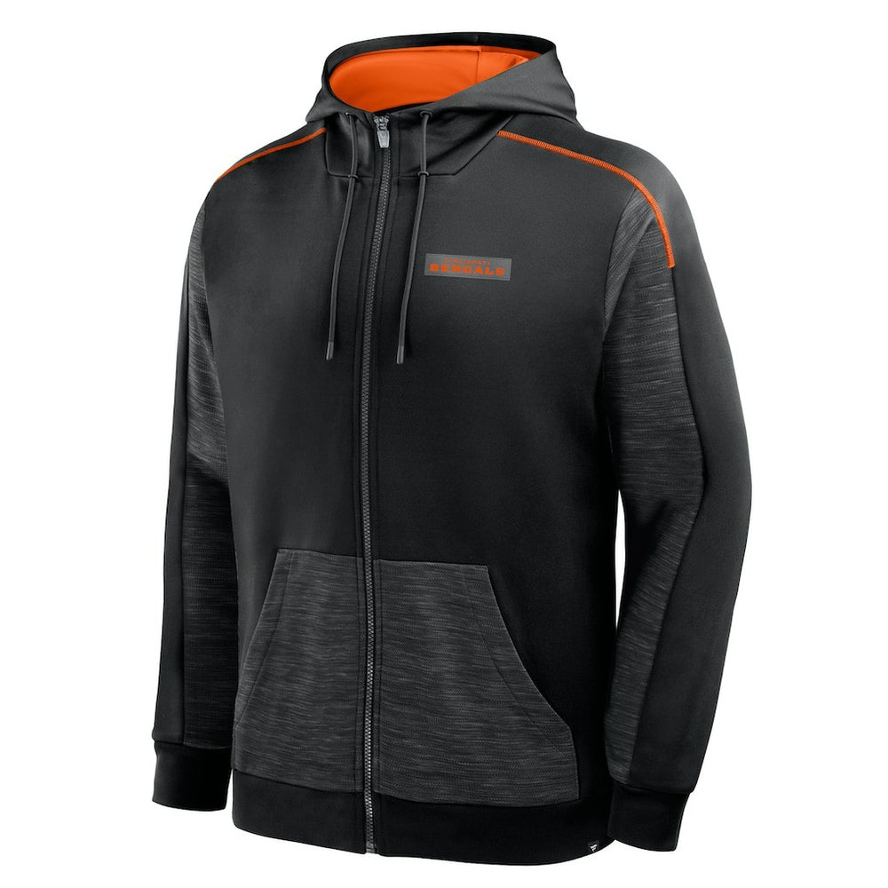 Cincinnati Bengals Checkdown Pass Full-Zip Hoodie Black - Fanatics