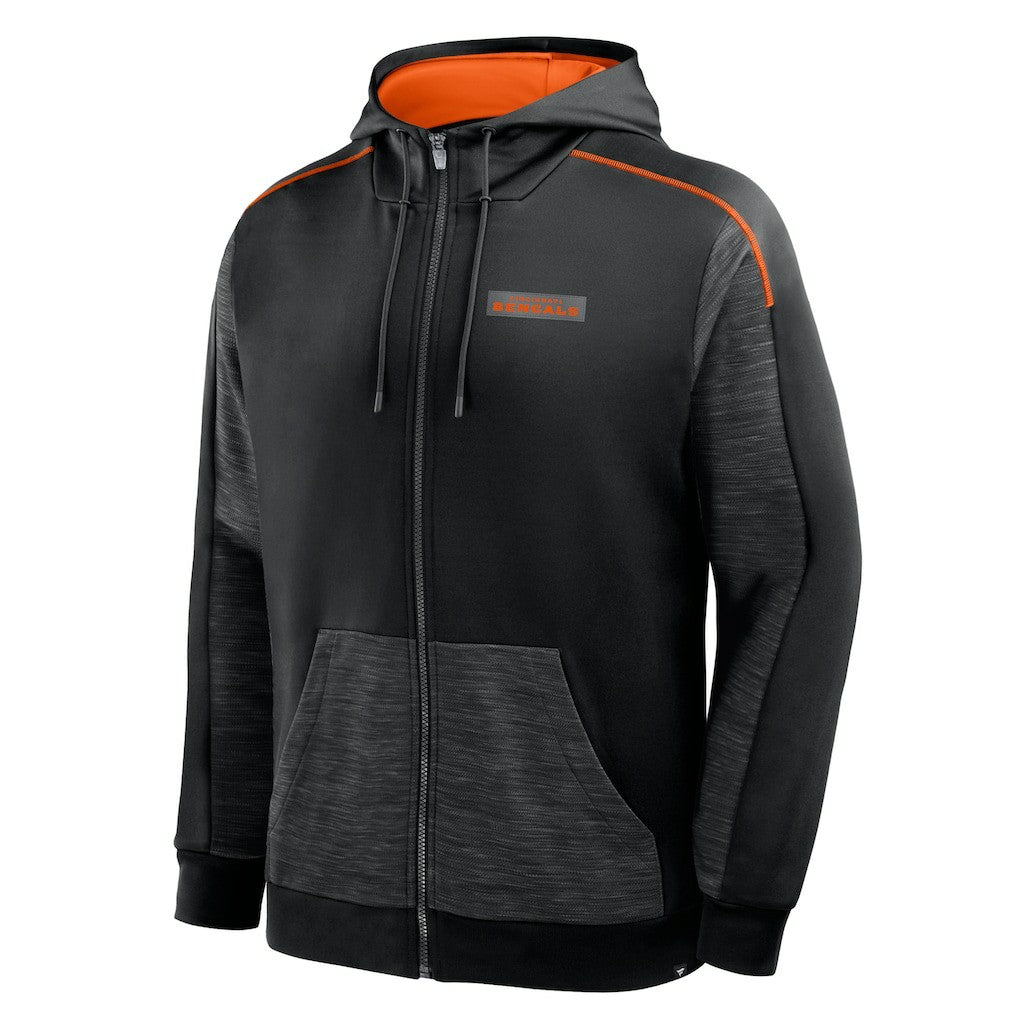 Cincinnati Bengals Checkdown Pass Full-Zip Hoodie Black - Fanatics
