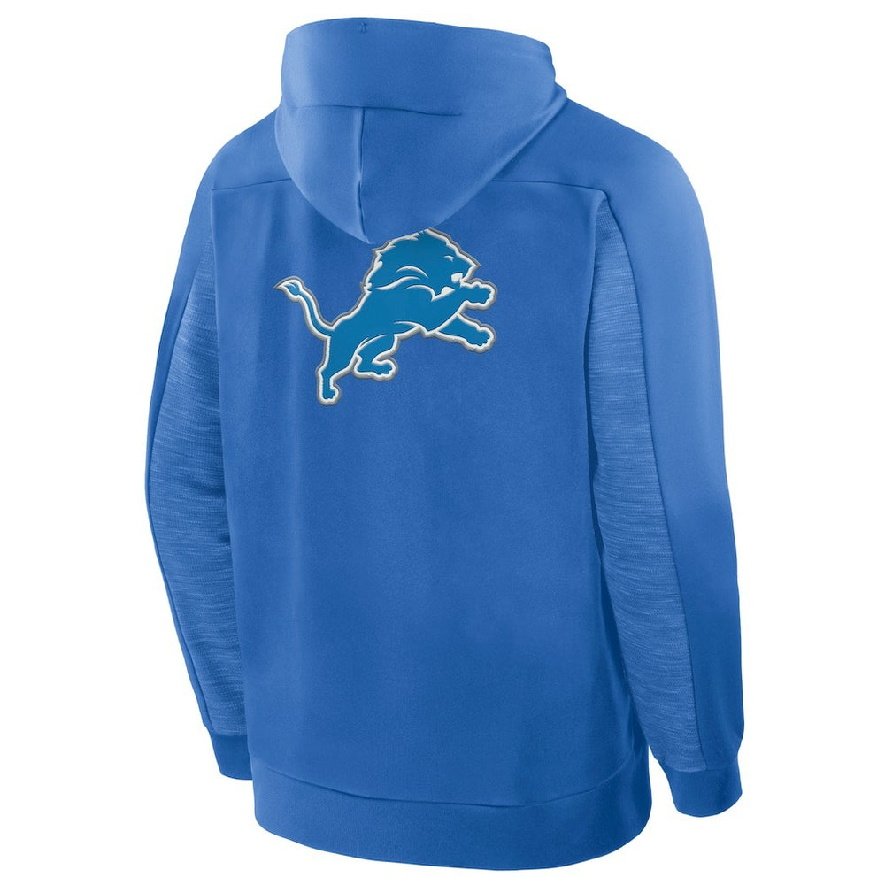 Detroit Lions Checkdown Pass Full-Zip Hoodie Blue - Fanatics