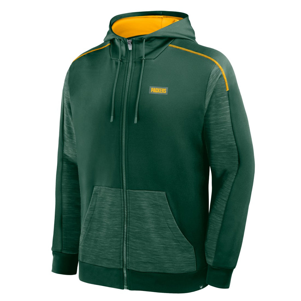 Green Bay Packers Checkdown Pass Full-Zip Hoodie Green - Fanatics