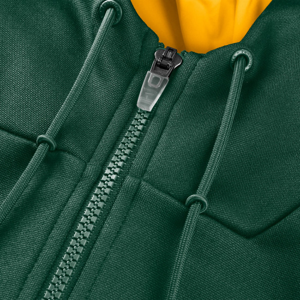 Green Bay Packers Checkdown Pass Full-Zip Hoodie Green - Fanatics