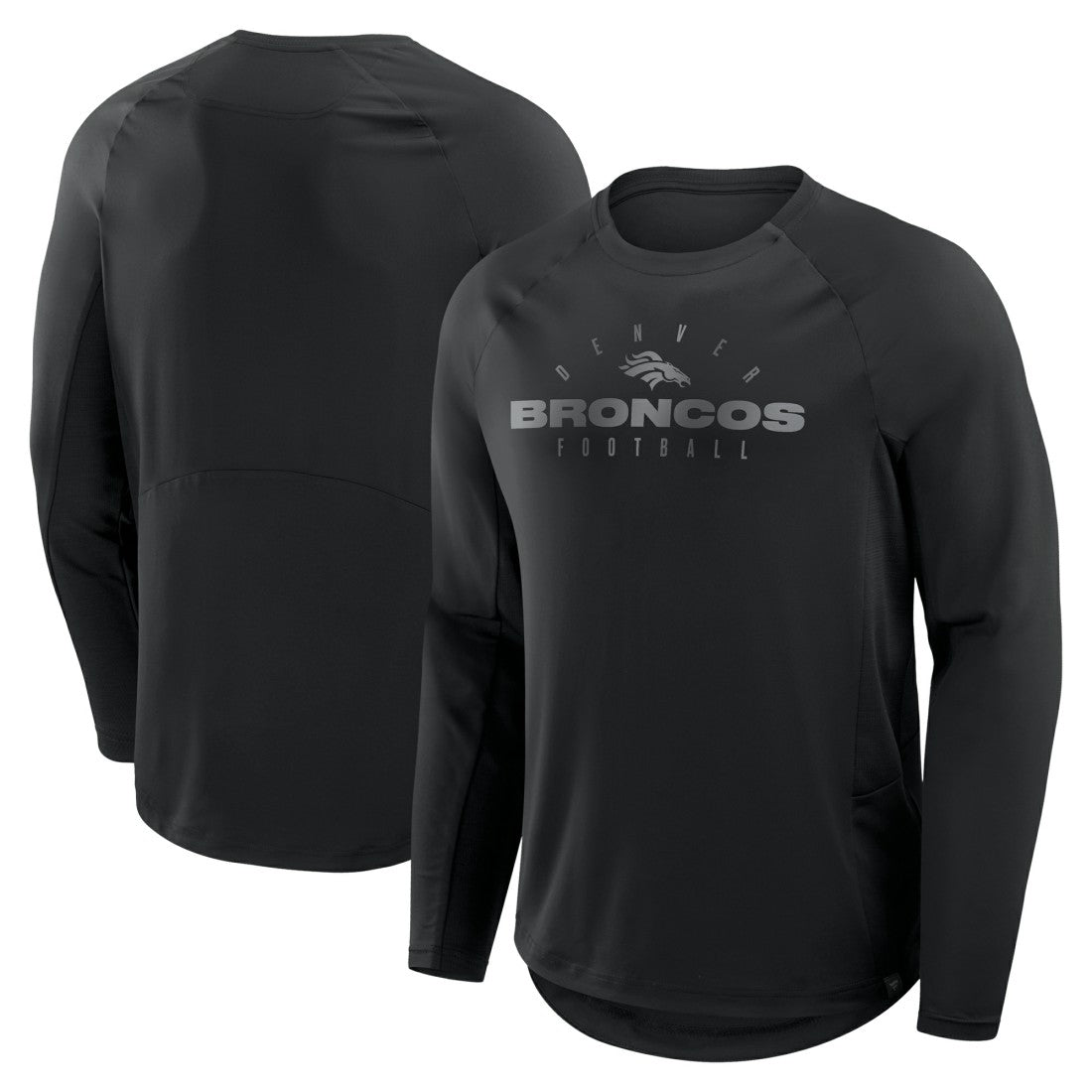 Denver Broncos Coverage Scheme Long Sleeve T-Shirt Black - Fanatics