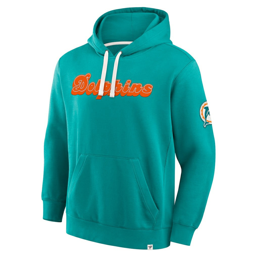 Miami Dolphins New Horizons Heritage Pullover Hoodie Aqua - Fanatics