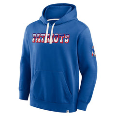 New England Patriots New Horizons Heritage Pullover Hoodie Royal - Fanatics