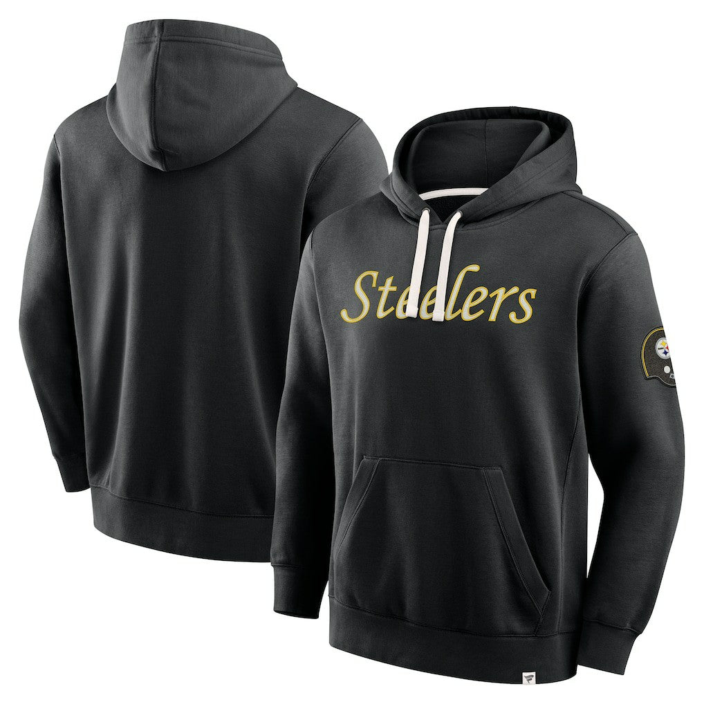 Pittsburgh Steelers New Horizons Heritage Pullover Hoodie Black - Fanatics