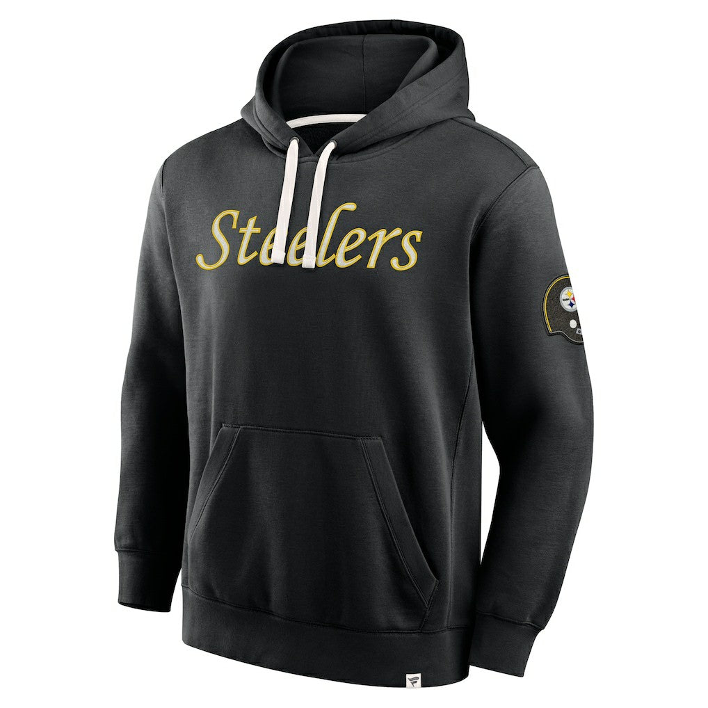 Pittsburgh Steelers New Horizons Heritage Pullover Hoodie Black - Fanatics