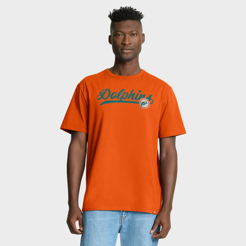 Miami Dolphins Fluid Motion Legacy T-Shirt Orange - Fanatics