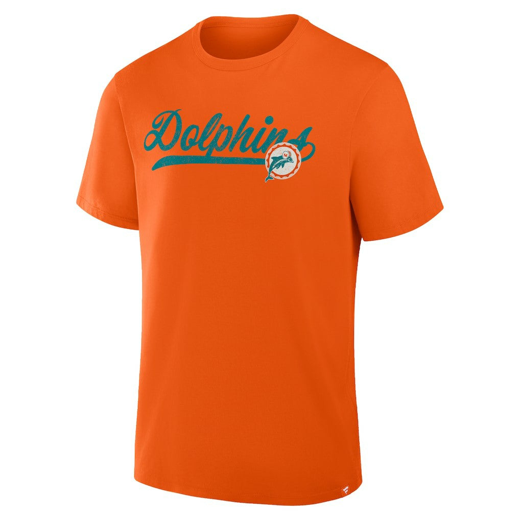 Miami Dolphins Fluid Motion Legacy T-Shirt Orange - Fanatics