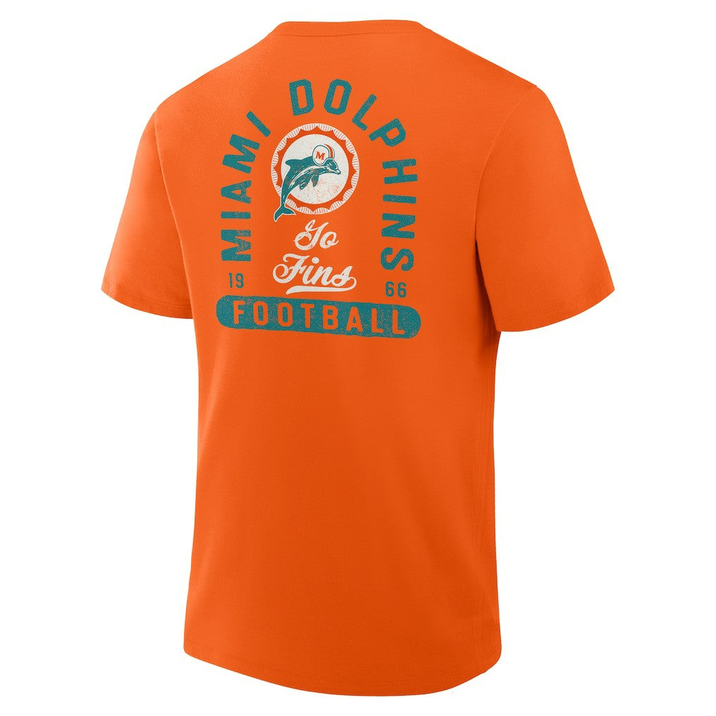 Miami Dolphins Fluid Motion Legacy T-Shirt Orange - Fanatics