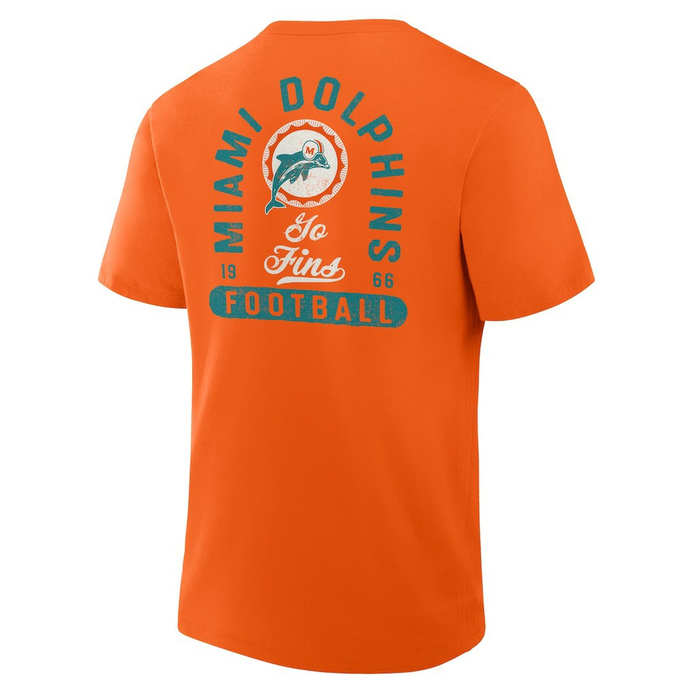 Miami Dolphins Fluid Motion Legacy T-Shirt Orange - Fanatics