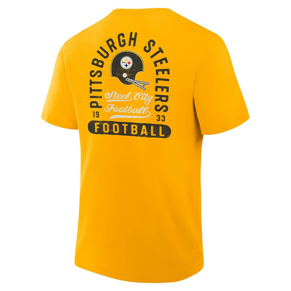 Pittsburgh Steelers Fluid Motion Legacy T-Shirt Gold - Fanatics