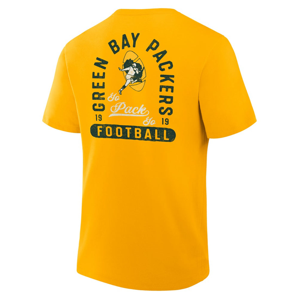 Green Bay Packers Fluid Motion Legacy T-Shirt Gold - Fanatics
