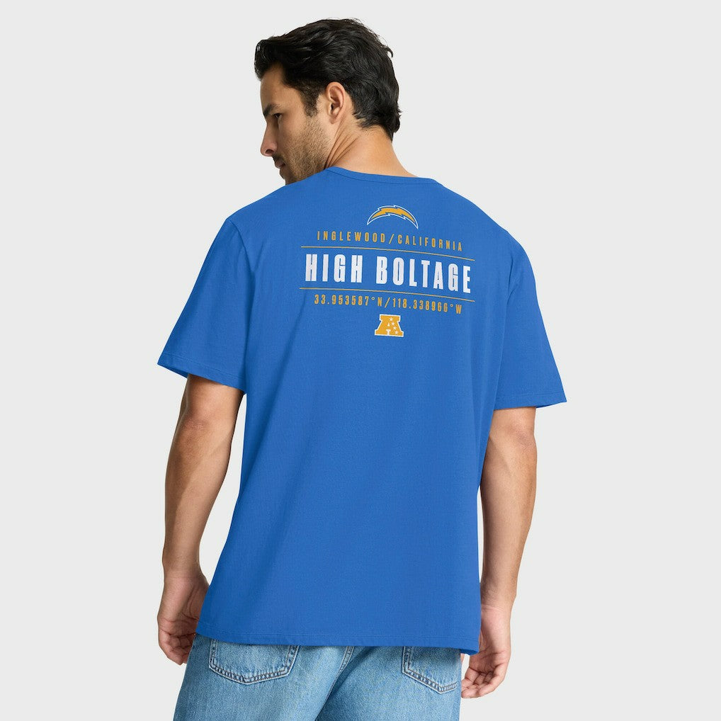 Los Angeles Chargers Passing Pocket Legacy T-Shirt Powder Blue - Fanatics