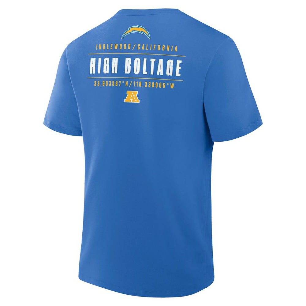 Los Angeles Chargers Passing Pocket Legacy T-Shirt Powder Blue - Fanatics