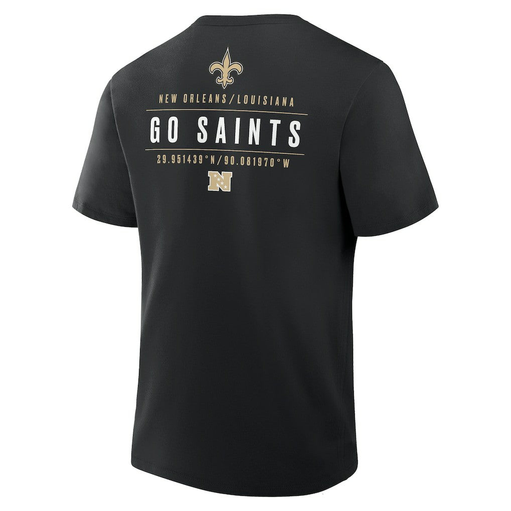 New Orleans Saints Passing Pocket Legacy T-Shirt Black - Fanatics