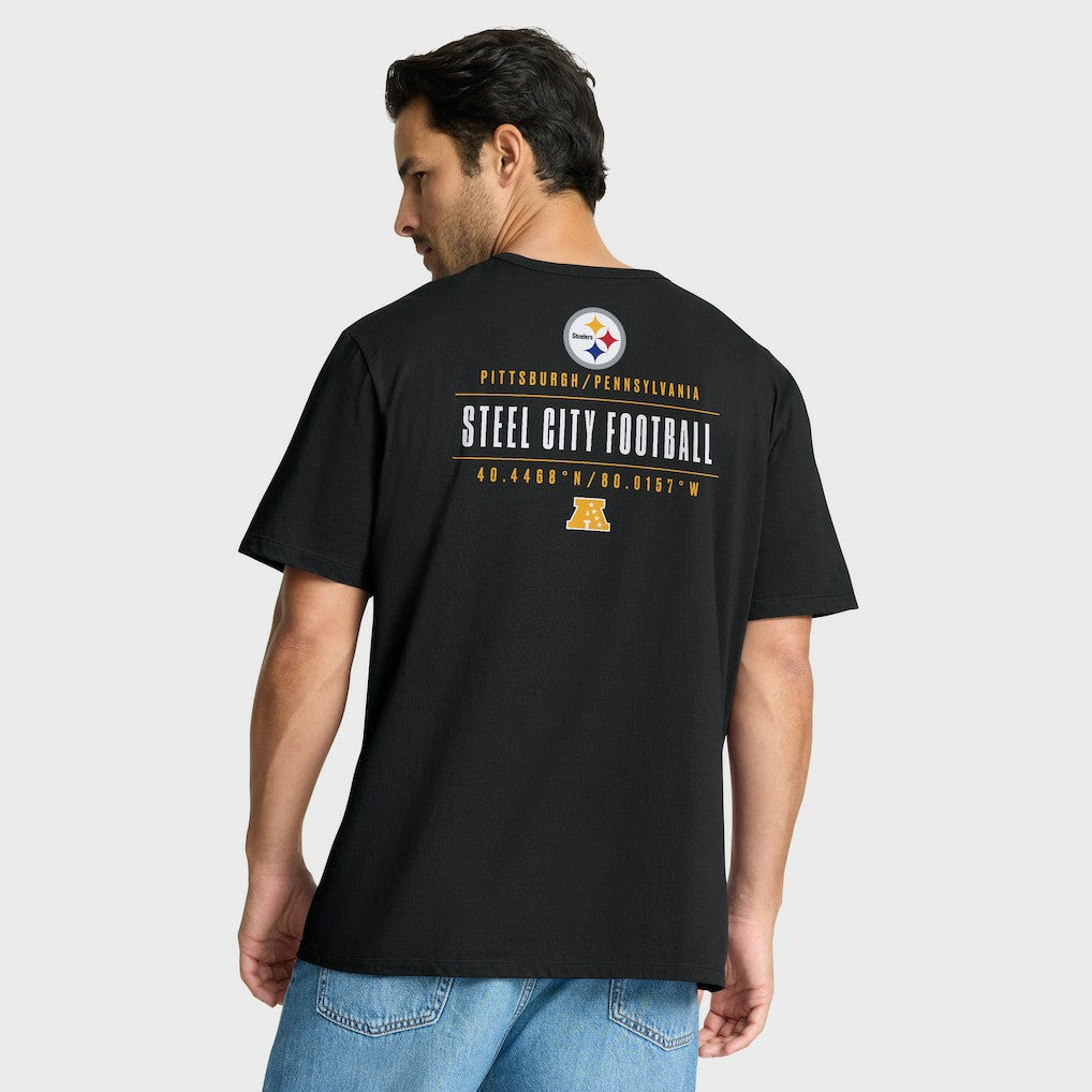 Pittsburgh Steelers Passing Pocket Legacy T-Shirt Black - Fanatics