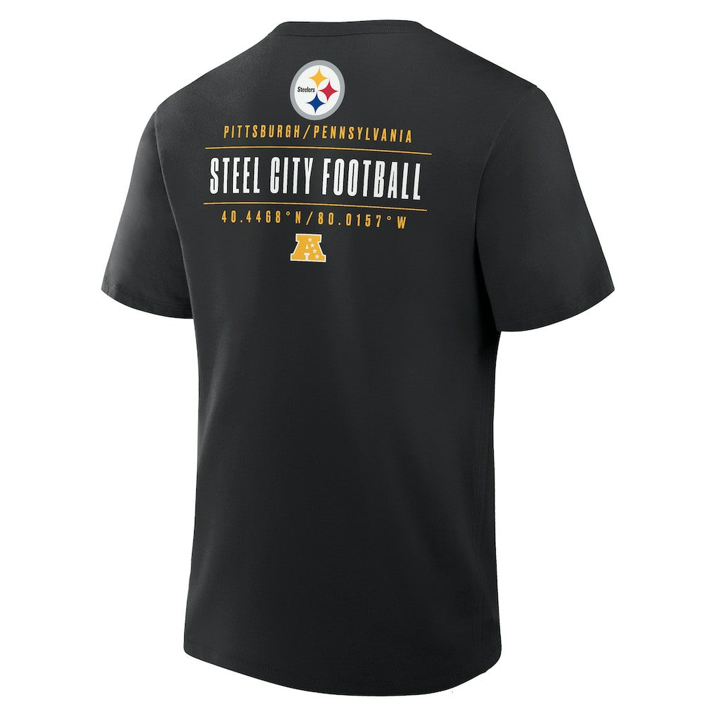 Pittsburgh Steelers Passing Pocket Legacy T-Shirt Black - Fanatics