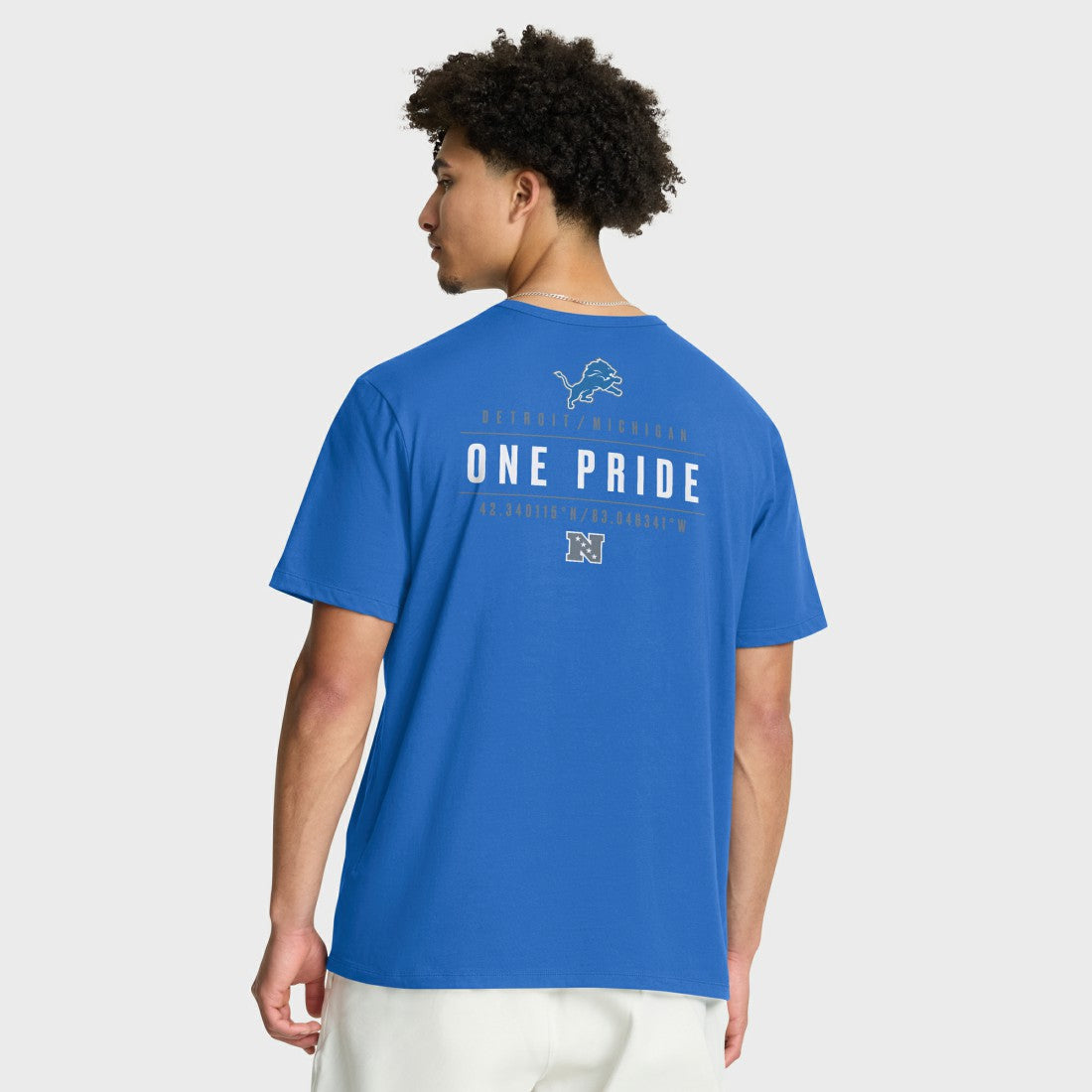 Detroit Lions Passing Pocket Legacy T-Shirt Blue - Fanatics