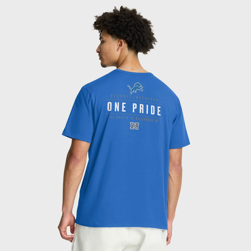 Detroit Lions Passing Pocket Legacy T-Shirt Blue - Fanatics