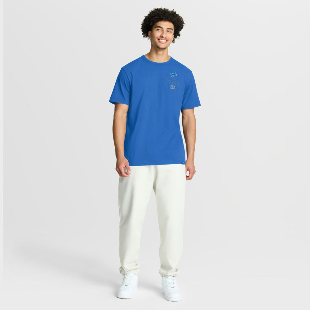 Detroit Lions Passing Pocket Legacy T-Shirt Blue - Fanatics