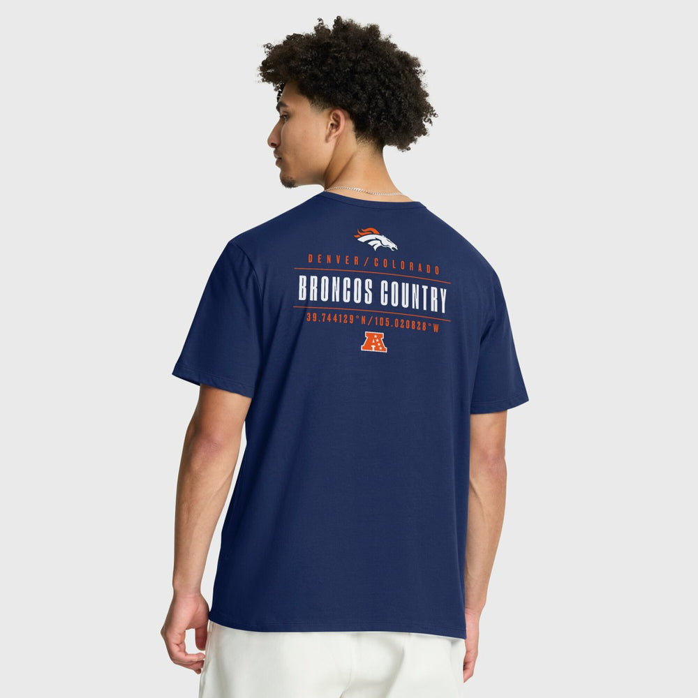 Denver Broncos Passing Pocket Legacy T-Shirt Navy - Fanatics