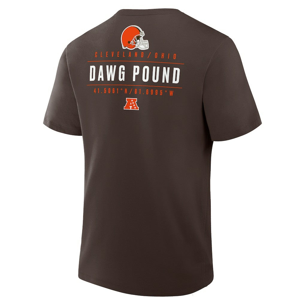 Cleveland Browns Passing Pocket Legacy T-Shirt Brown - Fanatics