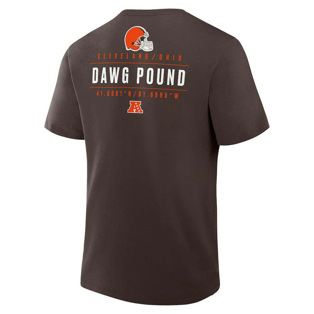 Cleveland Browns Passing Pocket Legacy T-Shirt Brown - Fanatics