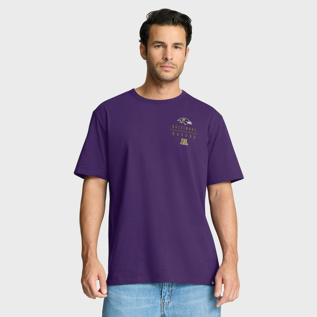 Baltimore Ravens Passing Pocket Legacy T-Shirt Purple - Fanatics