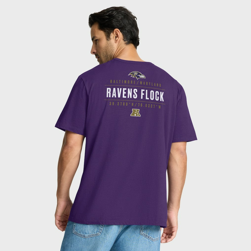 Baltimore Ravens Passing Pocket Legacy T-Shirt Purple - Fanatics