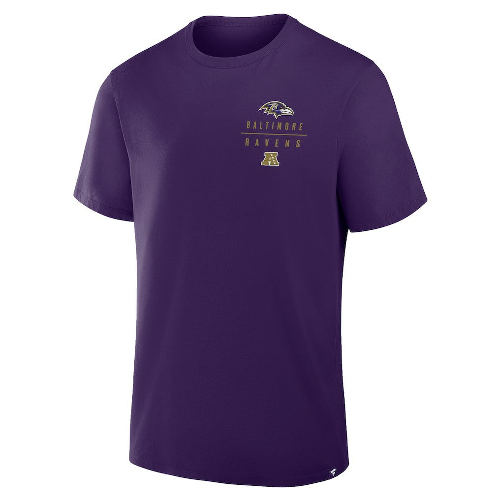 Baltimore Ravens Passing Pocket Legacy T-Shirt Purple - Fanatics