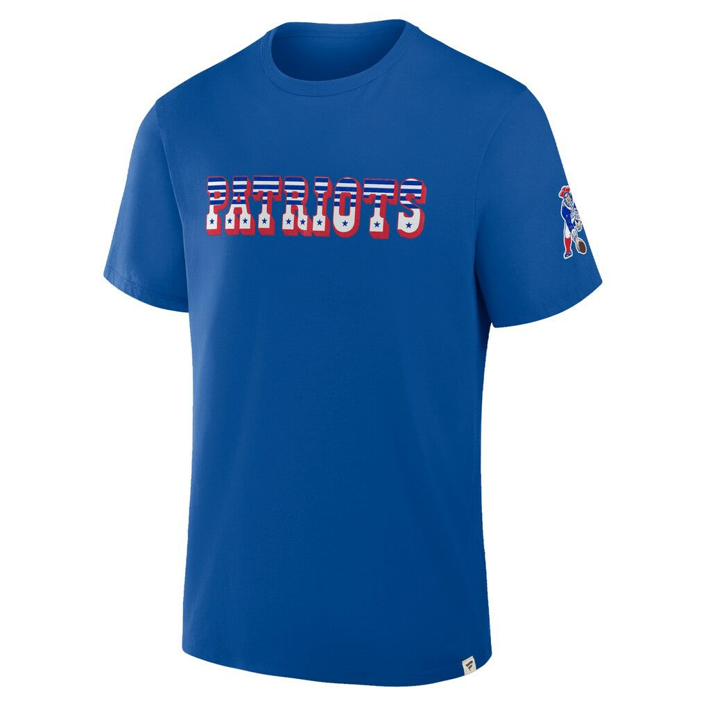 New England Patriots Elevated Classic Legacy T-Shirt Royal - Fanatics