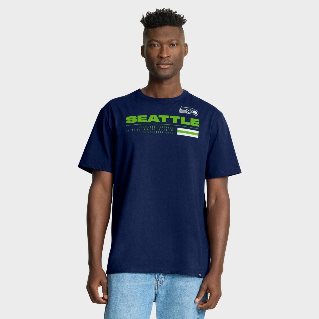 Seattle Seahawks Chop Block Legacy T-Shirt College Navy - Fanatics