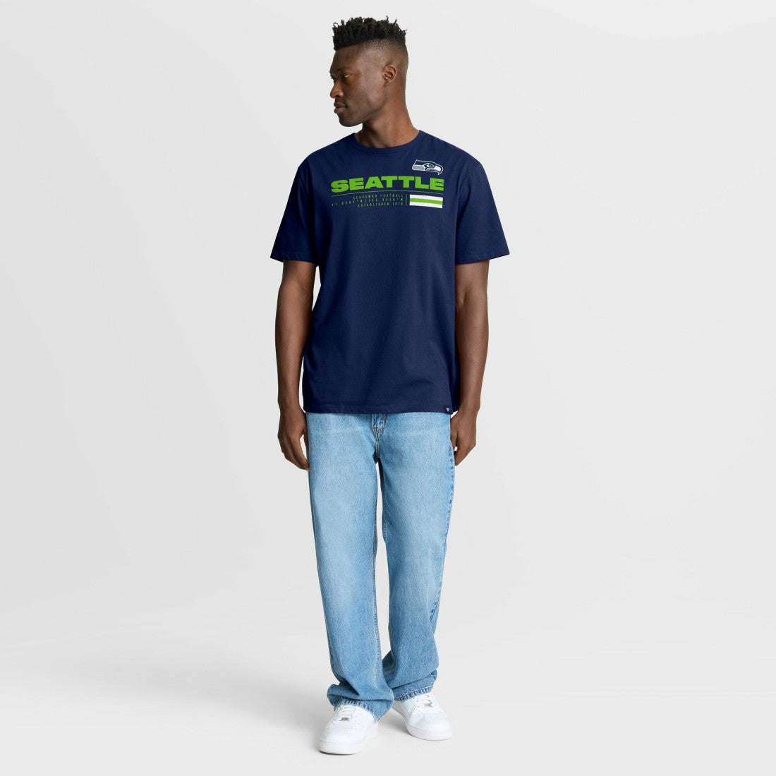 Seattle Seahawks Chop Block Legacy T-Shirt College Navy - Fanatics
