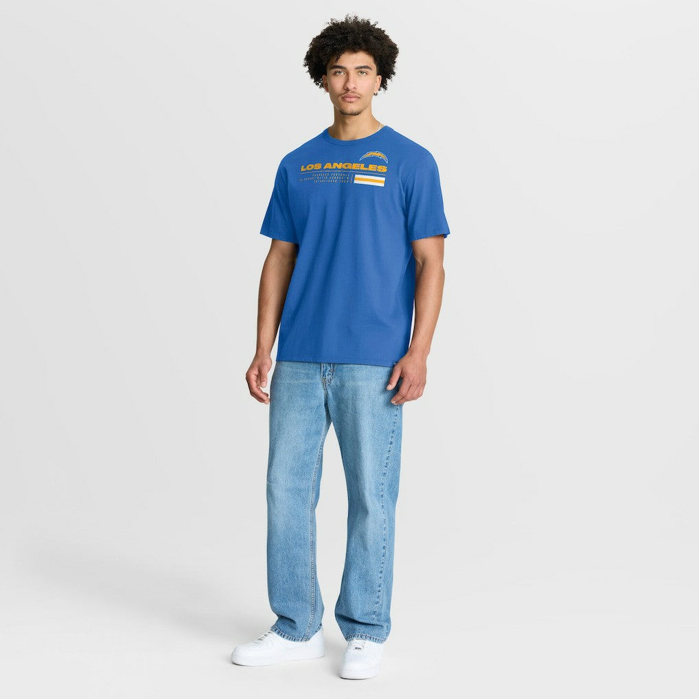 Los Angeles Chargers Chop Block Legacy T-Shirt Powder Blue - Fanatics