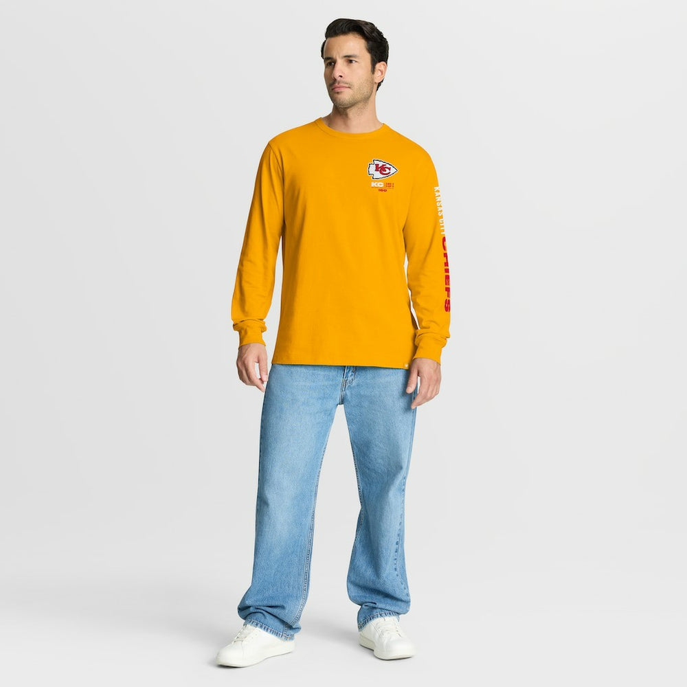Kansas City Chiefs Clock Management Legacy Long Sleeve T-Shirt Gold - Fanatics