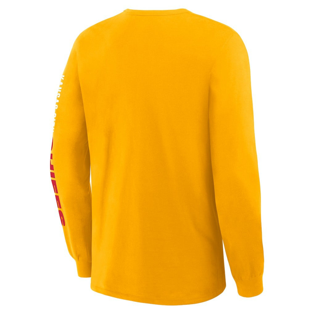 Kansas City Chiefs Clock Management Legacy Long Sleeve T-Shirt Gold - Fanatics