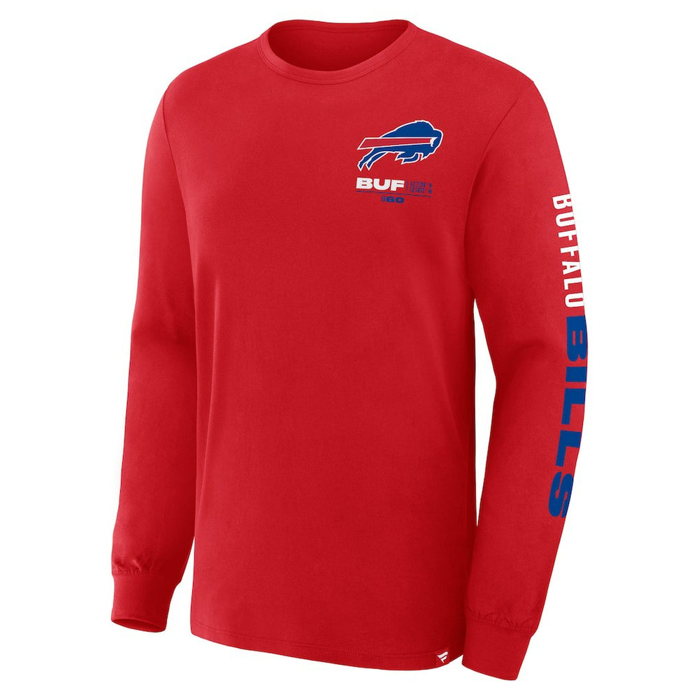 Buffalo Bills Clock Management Legacy Long Sleeve T-Shirt Red - Fanatics